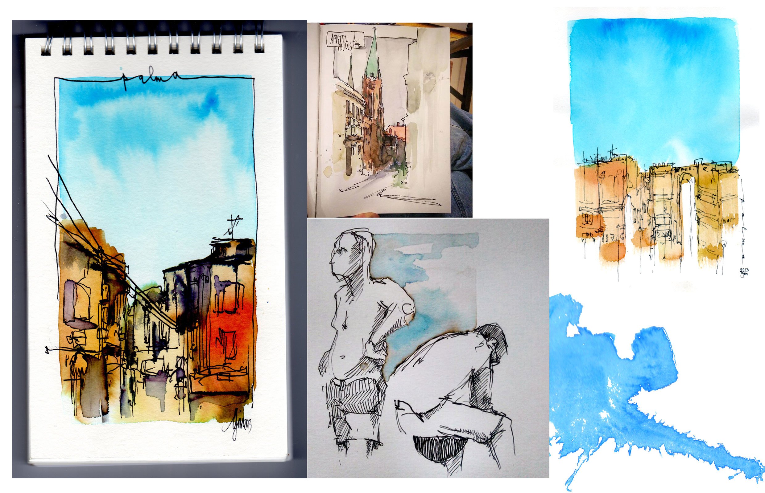 Sketchen und Kolorieren Workshop @ Grishaus urbansketching