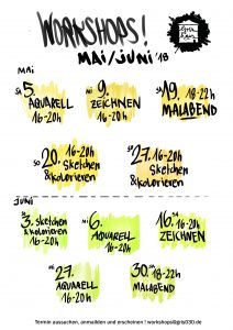 Alle Termine im Grishaus für MAi und Juni 2018